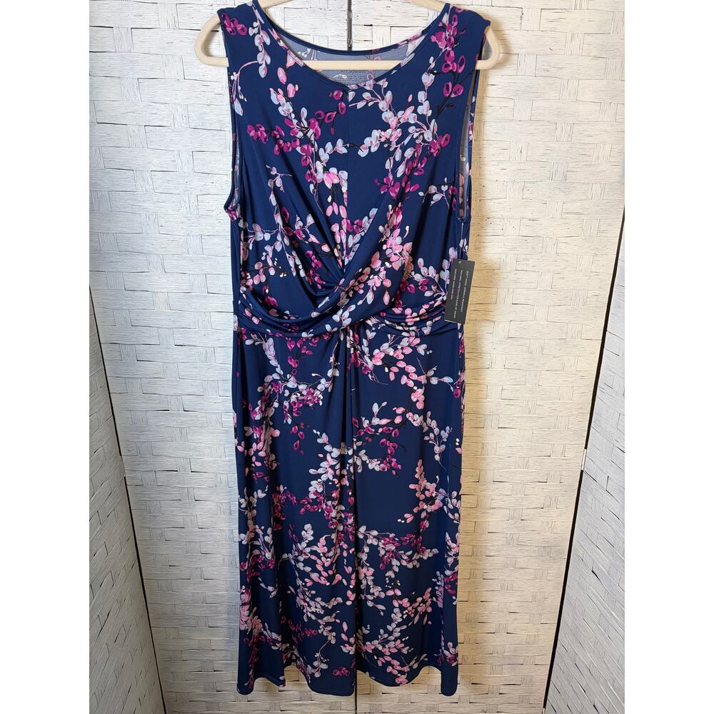 Investment women's dress maxi sleeveless floral rooshed front floral feminine